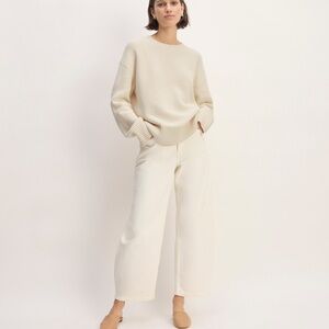 Everlane cotton honeycomb square crew in canvas